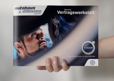 Autohaus Imagebroschüre erstellen -Design für Volvo