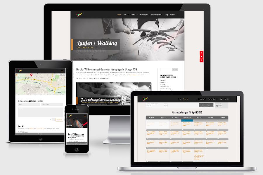 Homepage Webdesign für Vereine