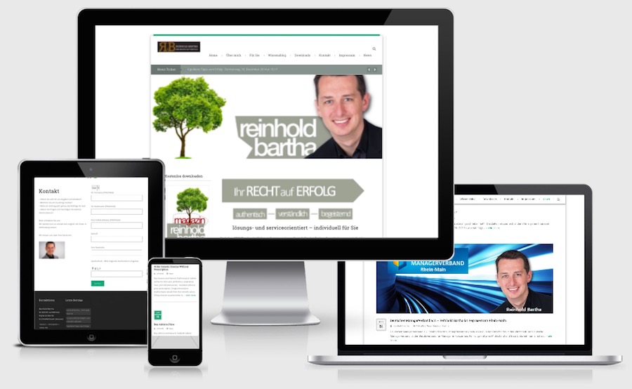 Homepage Webdesign für Seminare und Coaching
