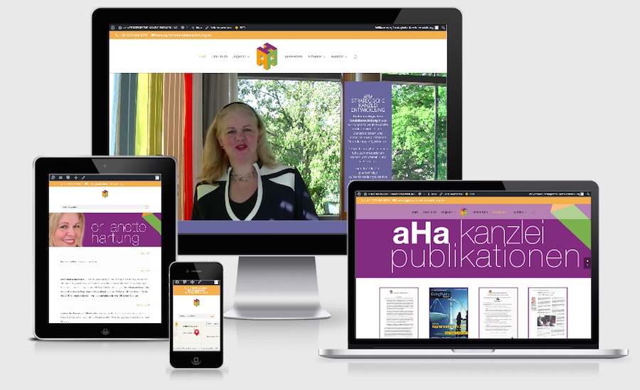 Homepage Webdesign für Personen und Dienstleistung